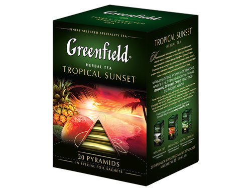 Чай Greenfield Tropical Sunset с добавками, 1,8x20п